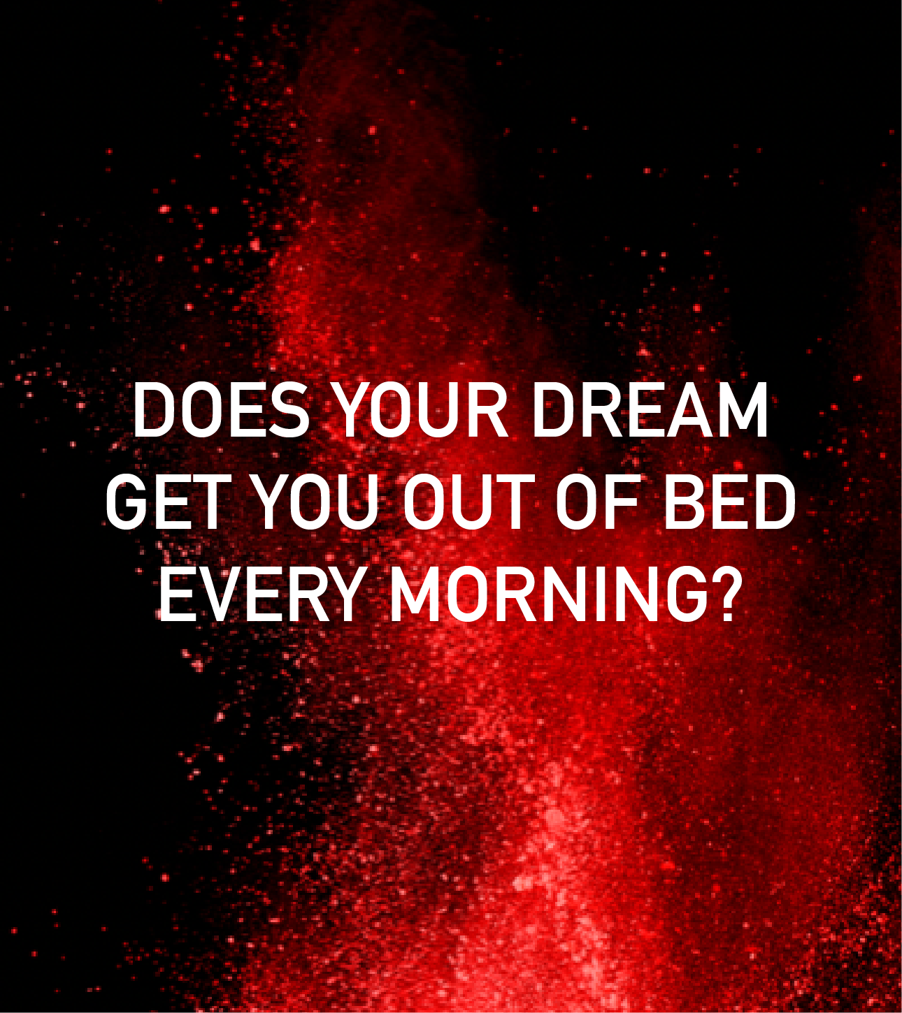 out of bed